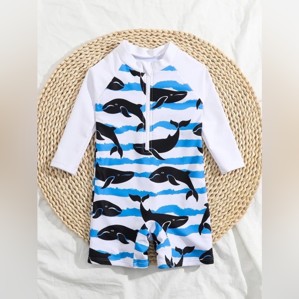 Baby boy one piece swimsuit 9-12M